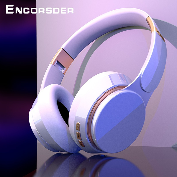 Foldable Wireless Headphones, Encorsder Bluetooth 5.0 Stereo Headset, Heavy  Bass Hi-fi Earphones Over-ear Headphones with Mic for Phone PC TV Travel  Work | Wish