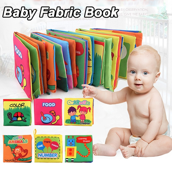 Infant Baby Kids Book Soft Cloth Intelligence Development Cognize Book 6A