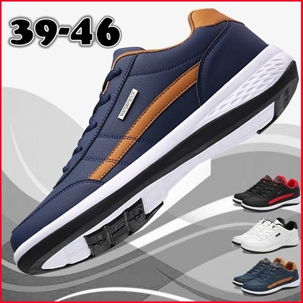 Men s Fashion Leather Casual Sneakers Sports Running Shoes Sapatos