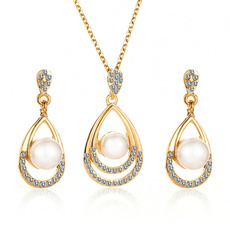 Jewelry, Pearl Earrings, dripnecklace, Elegant