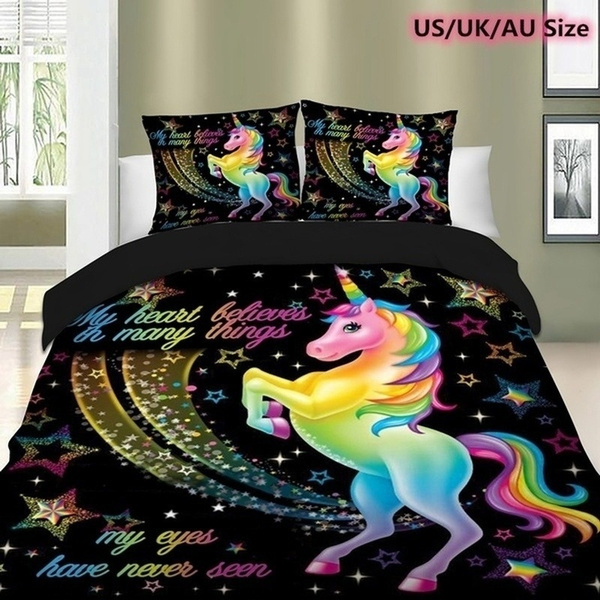 Unicorn comforter 2024 set king