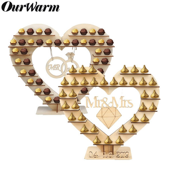 Mr Mrs Wedding Heart Tree Ferrero Rocher Stand Chocolate Display Stand Decor 