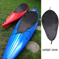 Heavy Duty Waterproof Anti-Dust Nylon Kayak Cockpit Cover Storage Black 