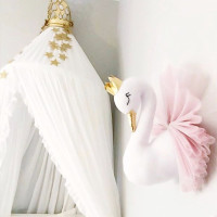 swan teddy with crown
