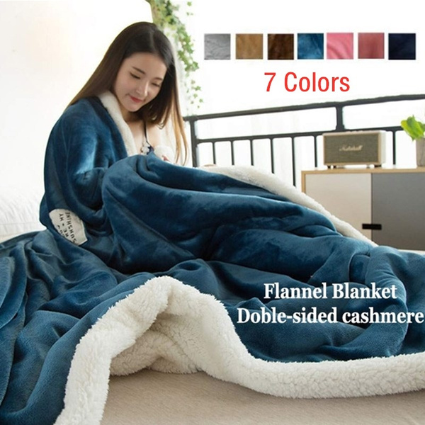 Double layer discount blanket double bed