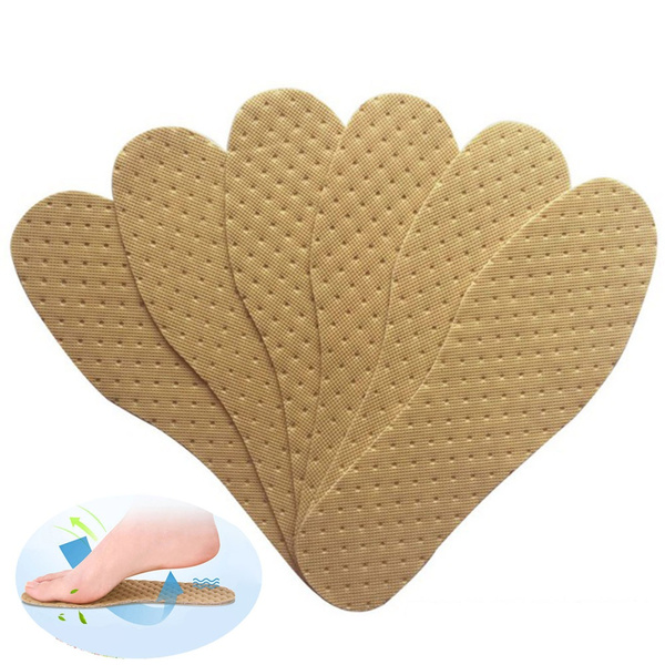 1 Pair Sweat-absorbent Footwear Wood Pulp Deodorant Deodorant Insoles ...