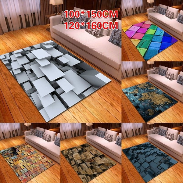 3d Carpets Luxury Rug Optical Illusion Non Slip Bathroom Living Room Floor Mat 6styles Wish