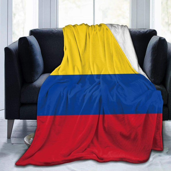 Flag of Colombia Flannel Fleece Microfiber Throw Blanket Extra Soft