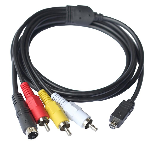 Taelectric AV Audio Video RCA TV Cable Cord Lead Wire for Canon DC100 DC200 Camcorder Cam