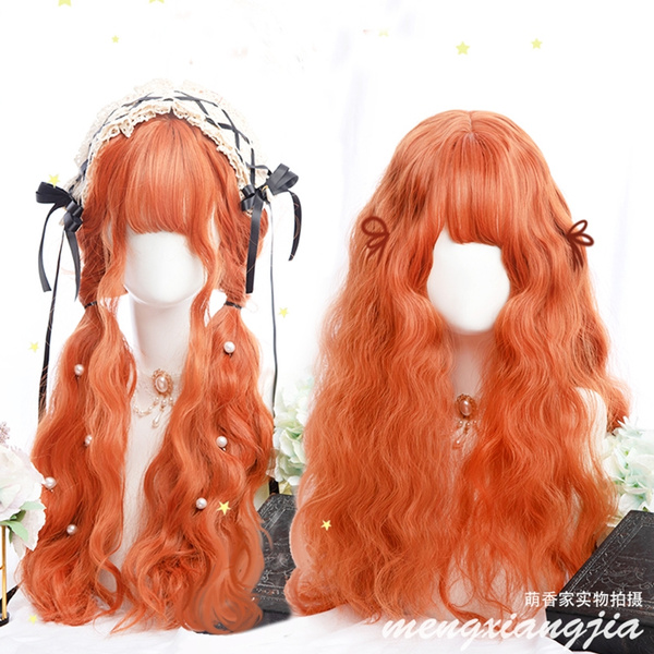 orange lolita wig