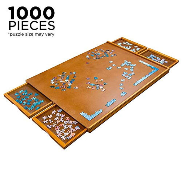 Jumbl Puzzle Board  23 x 31 Wooden Jigsaw Puzzle Table w/Smooth