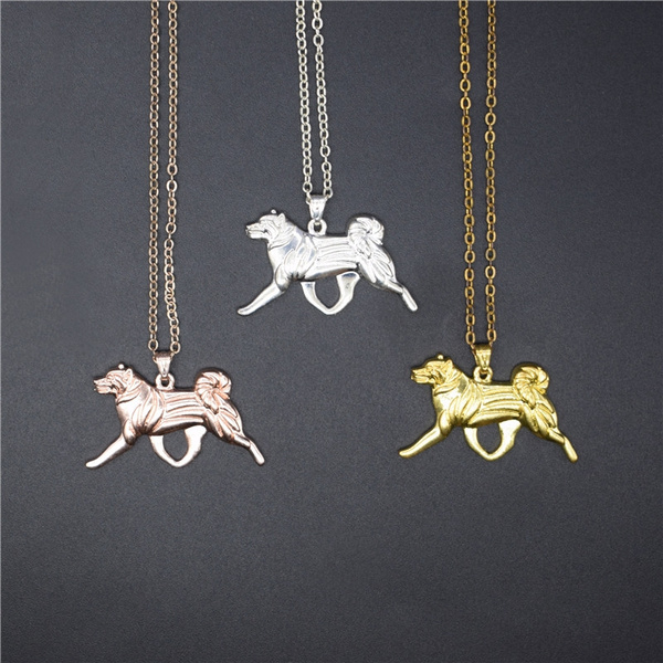 Hot Japanese Akita Necklace Trendy Style Akita Pendant Necklace Women