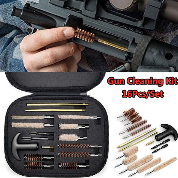 Sport Ridge Pistol Cleaning Kit 40 S+W/10mm 14 Pieces Brass Rods & Jag 