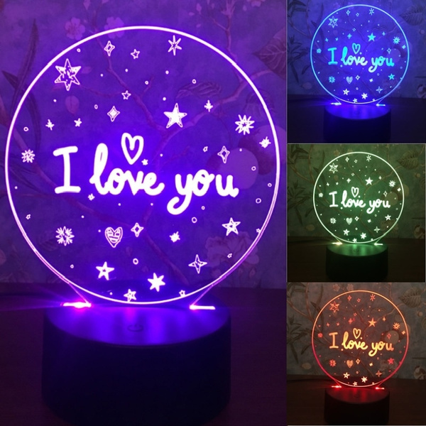 3D Couples Crystal Ball Night Light with LED Light Base 3D Love lamp 3.15 Romantic Gift for Her Him Wife Unique Gifts for Wedding Anniversary Birthday and Valentine’s Day Home Decoration