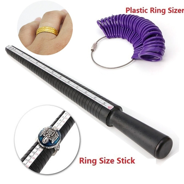 Ring Size Stick Finger Gauge Ring Sizer Measuring Jewelry Tool Ring Meter  for Measure The Ring
