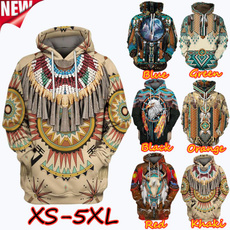 Native Pattern Printed Hoodies Mens and Women Classic Hoodies O-neck Pullover Tops Cosplay Casual 3D Nylon Sweatshirt
