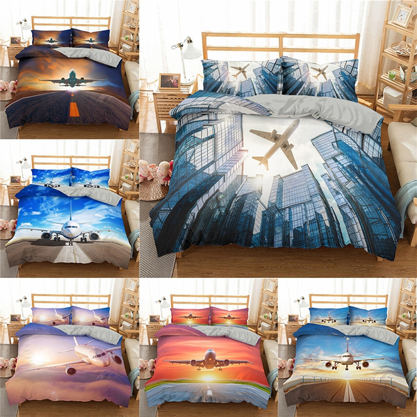 6colors 3d Bedding Sets Airplane, Airplane Bedding Twin Size