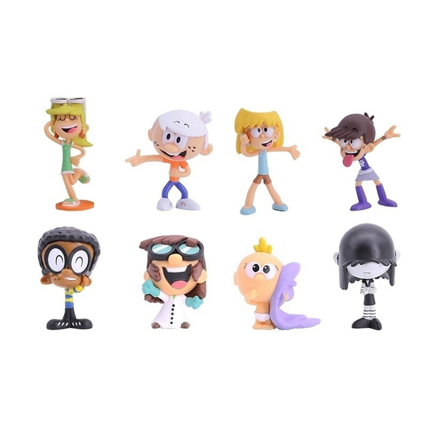 2020 Loud House Action Figure 8-Pack Lincoln Clyde Lori Lily Leni Lucy ...