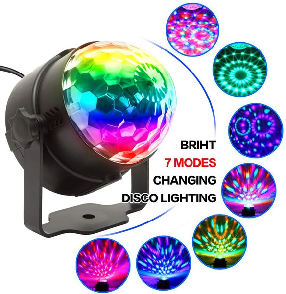 Disco Ball Sound Activated Disco Dance Lights with Remote, Magic LED DJ