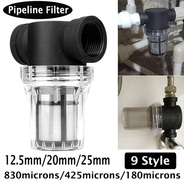 1pc Household Water Pipeline Filter Water Pipe Inline Mesh Strainer Wish