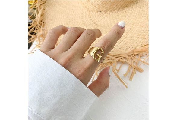 chloe letter ring