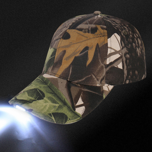 Outdoor Lighting Camping Fishing Baseball Cap LED Lights Glow in