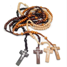 Bead, braidednecklace, Cross necklace, religiousnecklace