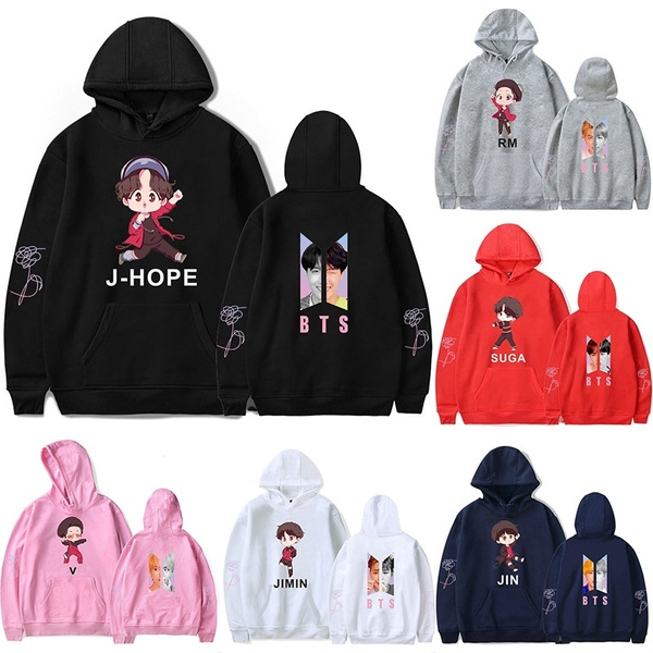 New Kpop Bts Hoodie Women Fashion House Of Bts Hoodies Cartoon