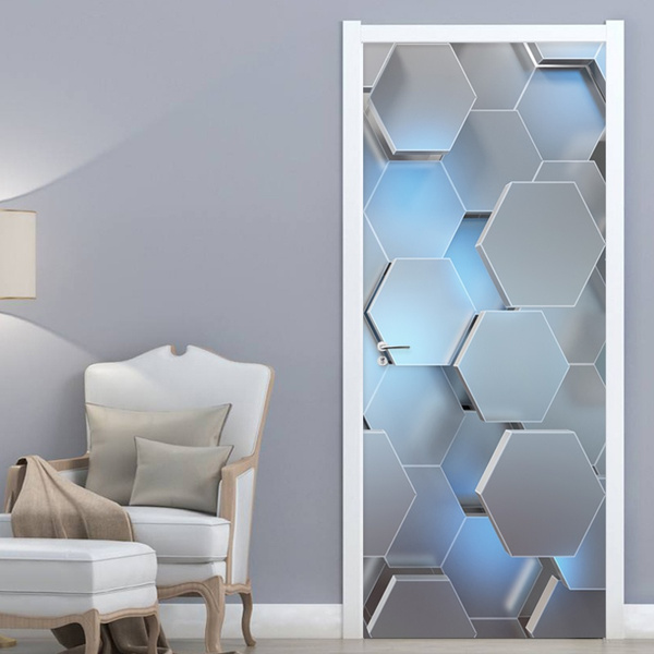 Details about   Wall Stickers Waterproof PVC Self Adhesive Black Wood Decorative Door Wallpaper