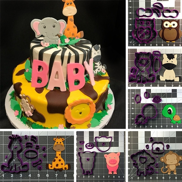 3D printed Safari Animal Cookie Cutter Set Fondant Cutter Cup Cake Decoration Tools | Wish 3D printed Safari Animal Cookie Cutter Set Fondant Cutter Cup Cake Decoration Tools | Wish