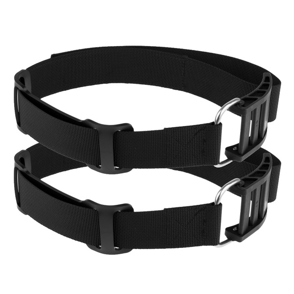 2pcs Scuba Diving Tank Cylinder Strap Weight Webbing Belt with Buckle Black 