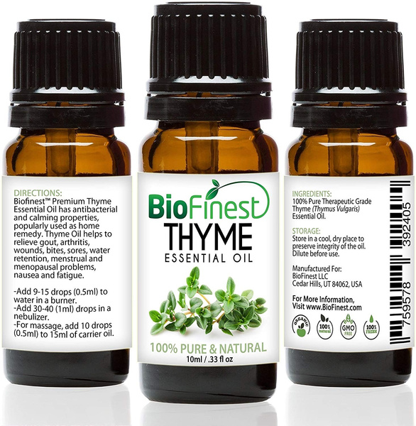 10ML BioFinest Thyme Oil 100 Pure Thyme Essential Oil Premium