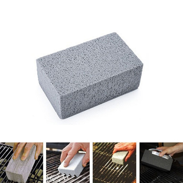BBQ Grill Cleaning Brick Block Barbecue Cleaning BBQ Racks Stains Grease Clean 