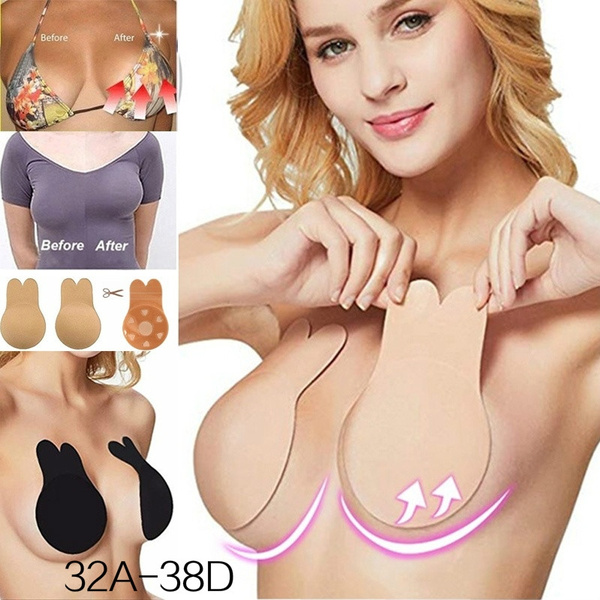 Women Bra Silicone Push-Up Backless Strapless Self-Adhesive Gel