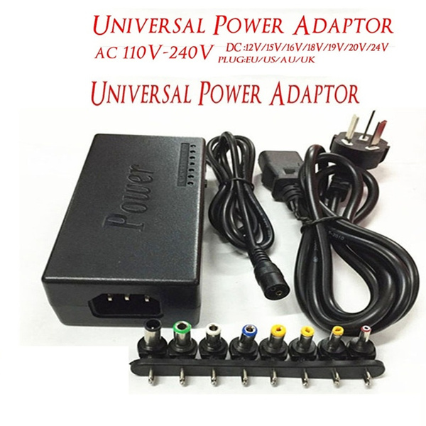 120W Universal Power Adapter, AC Adapter 110-240V 50-60HZ To DC 12V 16V 18V  19V 20V 22V 24V Adjustable 7 Output Voltage Switching Power Supply Volts  Regulator with 8 Different DC Plug