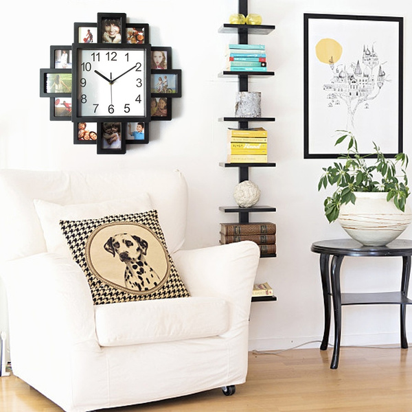 Modern Photo Frame Clock Wall Clock with Photo Frame Decorative Clock