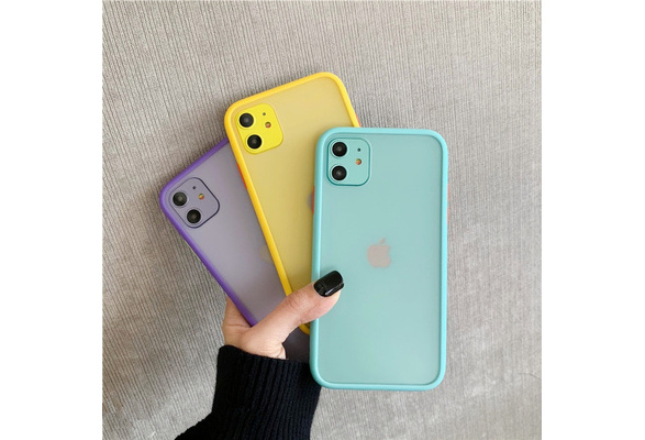 Mint Hybrid Simple Matte Bumper Phone Case For Iphone 11 Pro Max Xr Xs Max 6s 8 7 Plus Shockproof Soft Tpu Silicone Clear Cover Wish