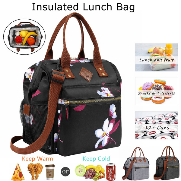 dog 1 Anyshock Neoprene Lunch Bag,Insulated Freezable Cute Lunch Large Tote Bag with Zipper for Women/Girls Office School Picnic Outdoor 