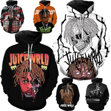 juicewrldhoodie, 3D hoodies, Fashion, Winter