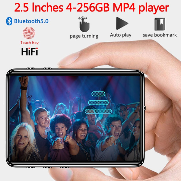 Bluetooth 5.2 MP4 Player 2.5 Full Screen 4-256GB Memory Card Walkman MP3  Player HiFi Lossless Sound Video Music Player FM Radio Repeater 1PCS