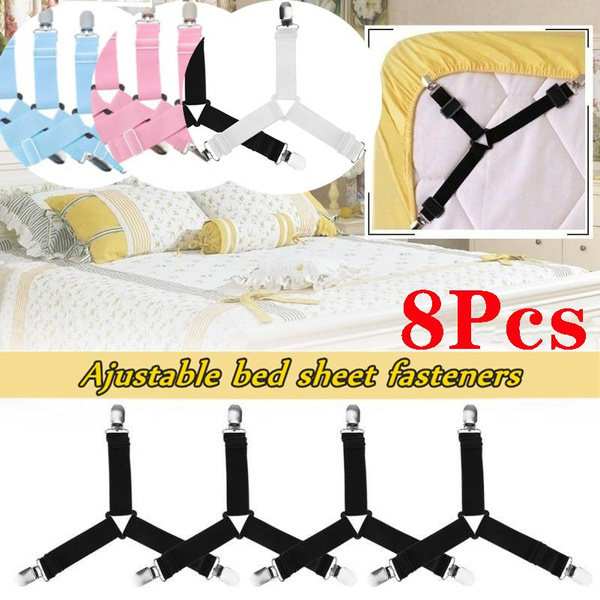 Cheap 8Pcs Bed Sheet Clips Non-Slip Quilt Cover Holder Clip For