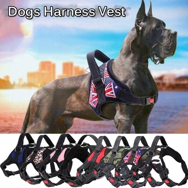 Pets Dog Harness Vest Reflective Tape Breathable Mesh Pet Dogs Leash ...