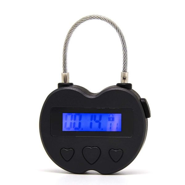 1xDigital Timer Switch USB Rechargeable Time Switch Lock Padlock For Accessory 