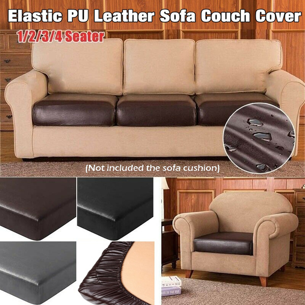 Faux leather best sale sofa seat covers