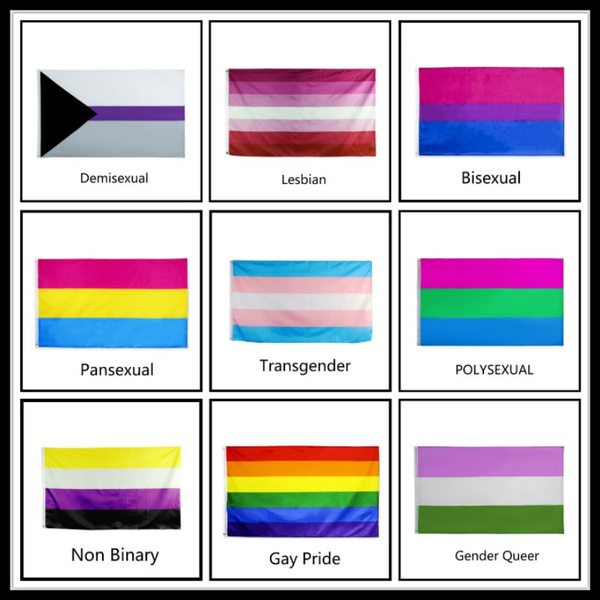 LGBTQ+ Flags // Asexual // Lesbian // Bisexual // Pansexual ...