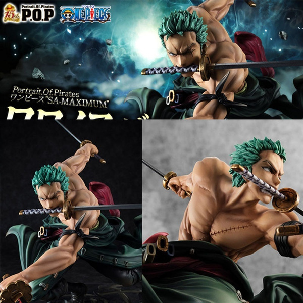 One Piece Battle Roronoa Zoro Pvc Action Figure Pop Model Gift 18cm Wish