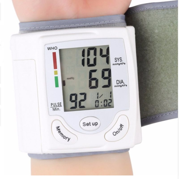 Automatic Sphygmomanometer Digital LCD Display Wrist Blood Pressure