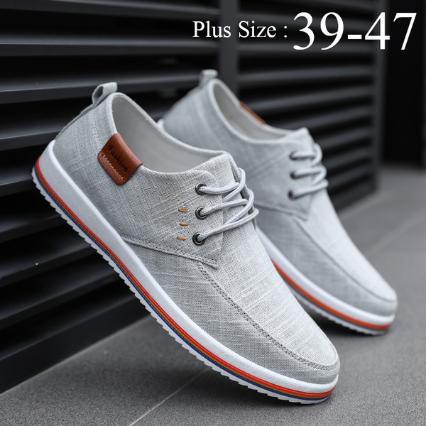Casual Shoes Fashion Flats Casual Shoes Men Plus 39-47 | Wish