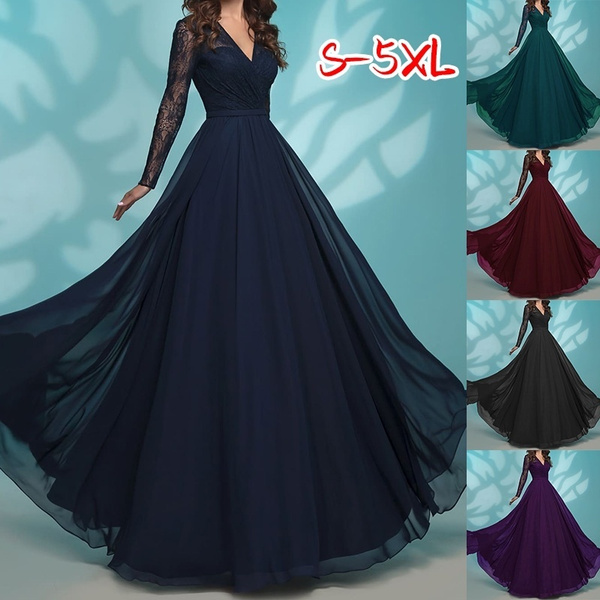 deep v chiffon dress