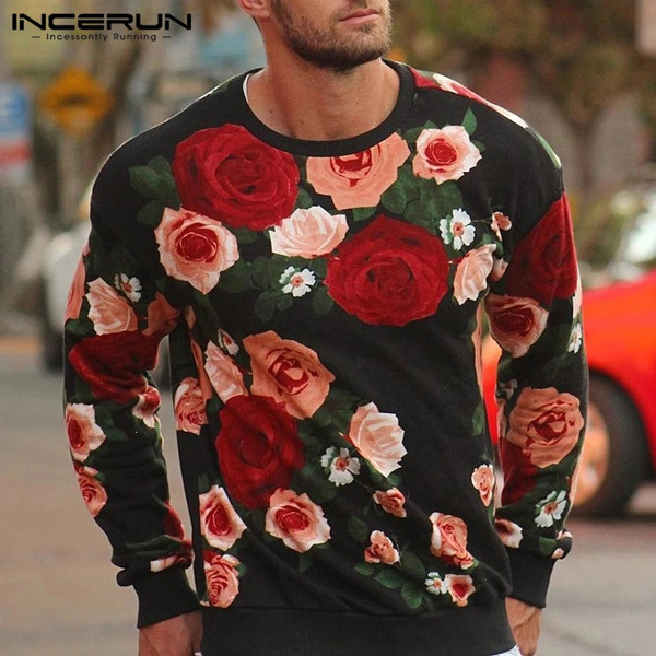 Mens floral hot sale t shirts